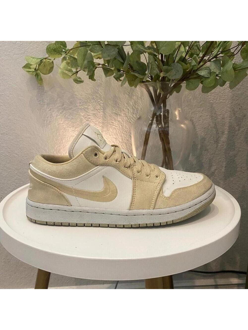 Nike Jordan 1 Low SE Team Gold Cream 9.5 Women 8 Mens